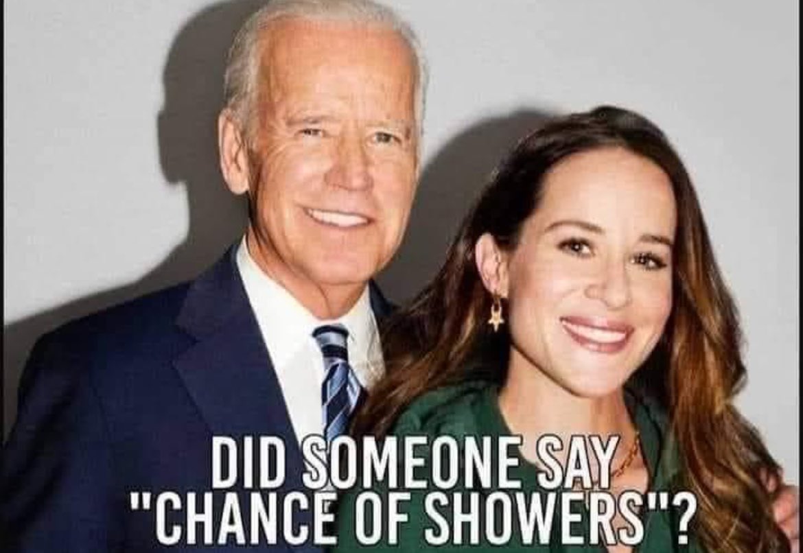 lol. 😂 chance of showers. 🚿