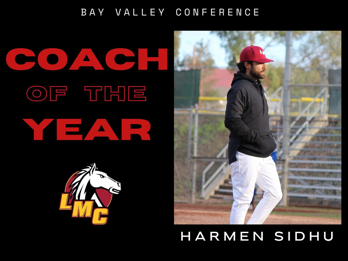 Congratulations to Coach Harmen Sidhu on being named Bay Valley Conference Coach of the Year! Coach Sidhu’s team broke the school’s record for conference wins this season along with winning the conference and is currently tied for the most wins in school history