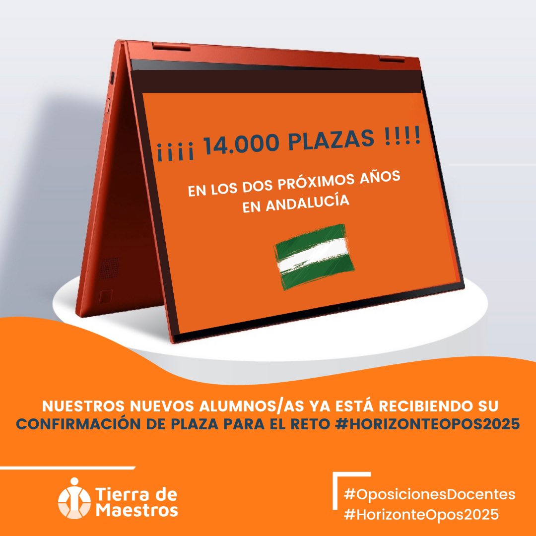 🧡🧡🧡🗞️🗞️Bombazo!!! La Consejera de Educación anuncia  14.000 #plazasdocentes a convocar en 2025 y 2026

En 🧡#TierradeMaestros ya tenemos planificado este nuevo reto y nuestros 💙#NuevosAlumnos/as están recibiendo su ✅Confirmaciòn de #Plaza 

#Oposicionesdocentes #SerMaestro