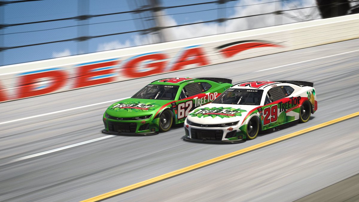 Back on track tonight in @ENASCARGG @CocaCola @iRacing Series at Talladega! We were leading coming to the white flag the last time we were at a drafting track, looking to position ourselves again for a shot at a win here this evening. Coming in 13th in the standings, hoping for…