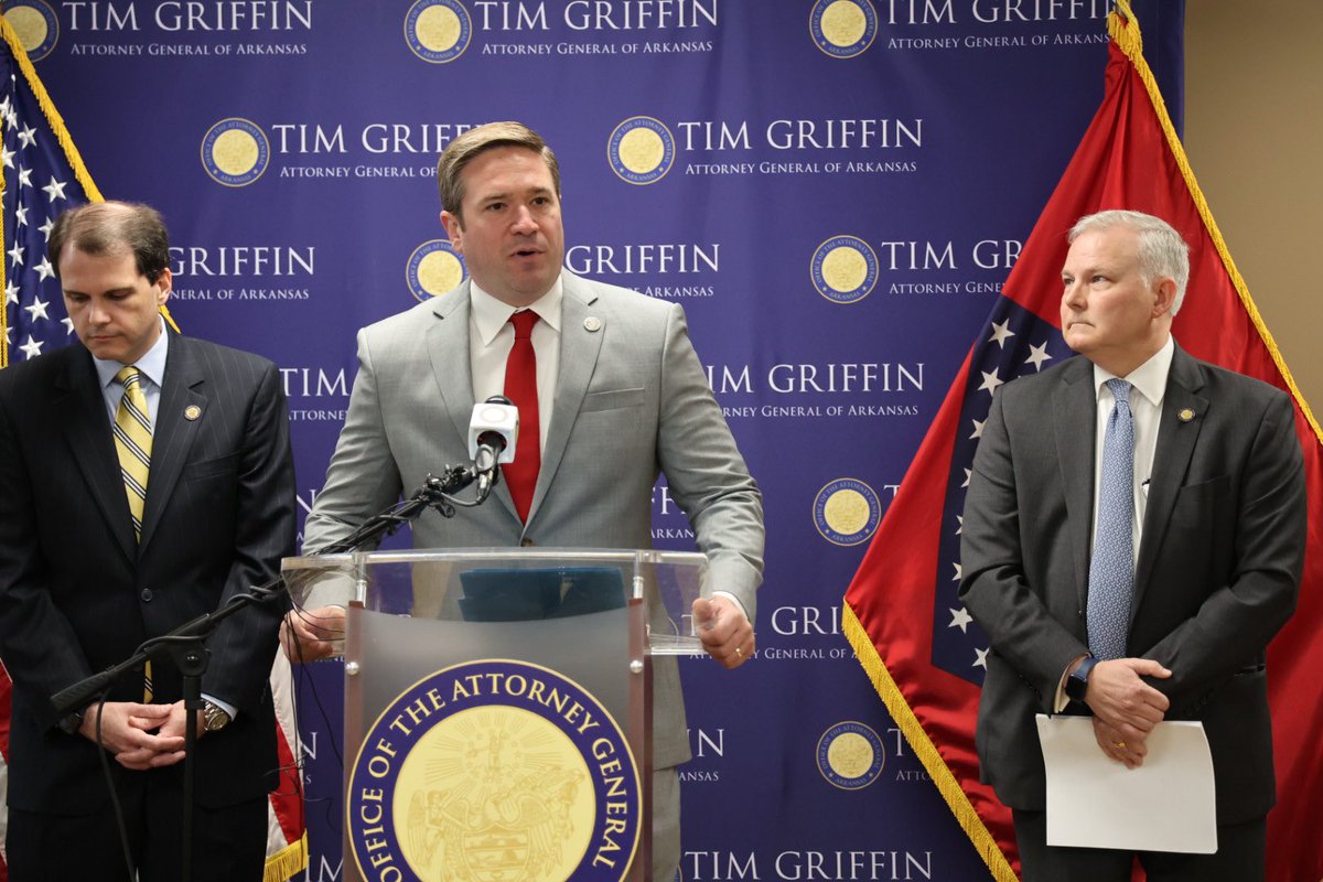 Today, we held a press conference alongside @AGTimGriffin detailing our challenge to @POTUS’ disgusting rewrite of Title IX. 

It’s a slap in the face to every woman and girl in America, who have a right to thrive without fear of being erased by biological males.