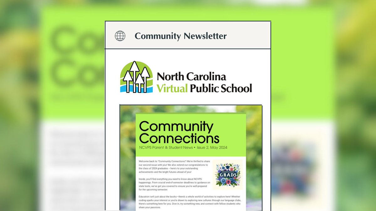 🚨 Check out the second edition of our Community Connections newsletter designed specifically for parents and students! 🎓 Stay updated on the latest courses and resources at NCVPS. ncvps.org/community-conn… #WeAreNCVPS #OnlineLearning #VirtualLearning #NorthCarolina #NCVPS
