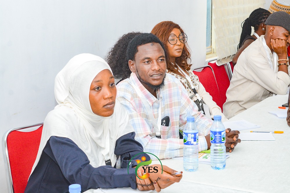 Kamaldeen Afolabi, Grants, M&E Specialist Officer @LEAPAfrica and the @ng_youthfund gave a goodwill message at YES Project Y-DIG Workshop. #TheNigeriaWeWant #InclusionMatters