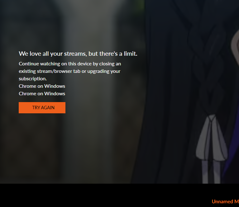 ChrsConkright75's tweet photo. HEY  MOM! @Crunchyroll I had news tabs open not even anime streams? WTF STOP LIMITING WHAT I AM DOING. I DON'T PAY YOU TO BE MY MOTHER!!!!!!!!! ALSO STOP COUNTING THE NEWS AS STREAMS OPEN I LIKE THE NEWS ARTICLES IN TABS MOM SO I CAN SWITCH AND READ EASY MOM https://t.co/2uQurez5LQ