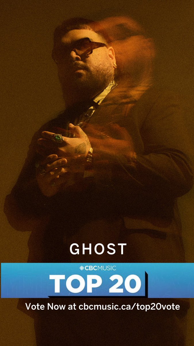 Check out 'Ghost' by @sebastiangaskin , now featured on @CBCMusic Top 20! 🔥 Don't forget to cast your vote and help us reach #1!

🔗: tr.ee/Mvzx7ql2lz

#ishkoderecords #songsfortheeigthfire #ghost #cbcmusic
