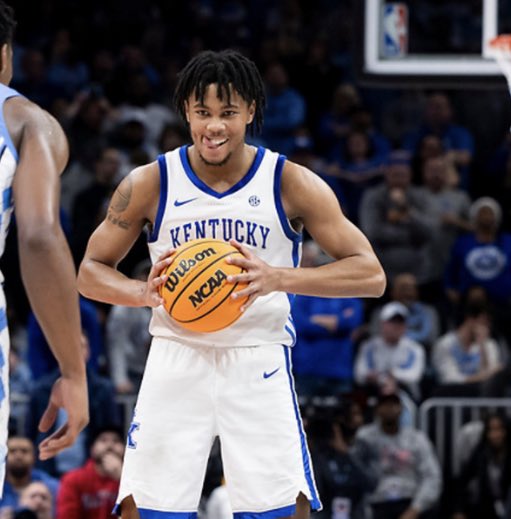 🚨 Kentucky transfer PG, DJ Wagner has picked up a crystal ball to Arkansas! Wagner is the #8 PG in the portal and was rated the #6 overall recruit in the 2023 class. He will be on an official visit to Arkansas this weekend. Would be a massive pick up for Coach Cal and staff…
