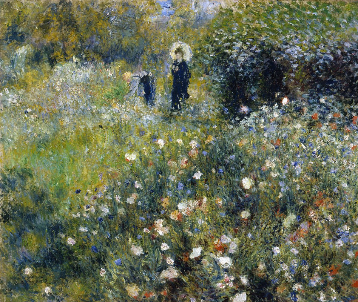 Renoir, Woman with a Parasol in a Garden