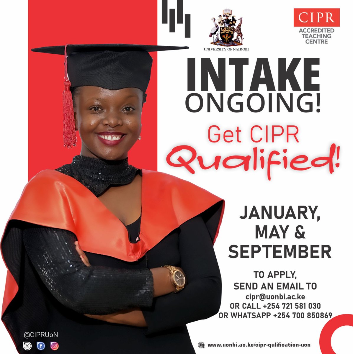 🗣️🗣️ Calling on all PR &Communication Professionals looking for #Career development . The @uonbi is a CIPR accredited teaching center that has graduated over 100 communication leaders in East Africa uonbi.ac.ke/cipr-qualifica… #GetCIPRQualified