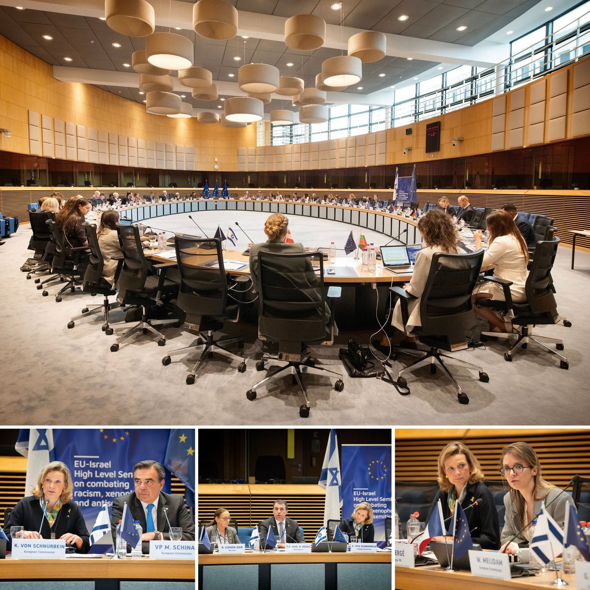 Thanks to @auroreberge for her clear words. Fruitful discussion with Israeli and EU-based experts about the effect of 7/10 on #Jewish communities, #democracy and #security in Europe, effective education tools and addressing #radicalisation and dangerous content online.