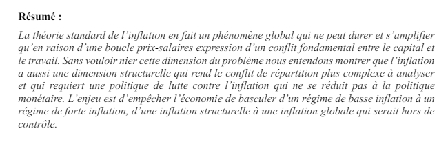 Infalation, changement structurel et conflit de répartition - Enseignements pour la politique économique (Gaffard, @FSaraceno...) ofce.sciences-po.fr/pdf/dtravail/O…