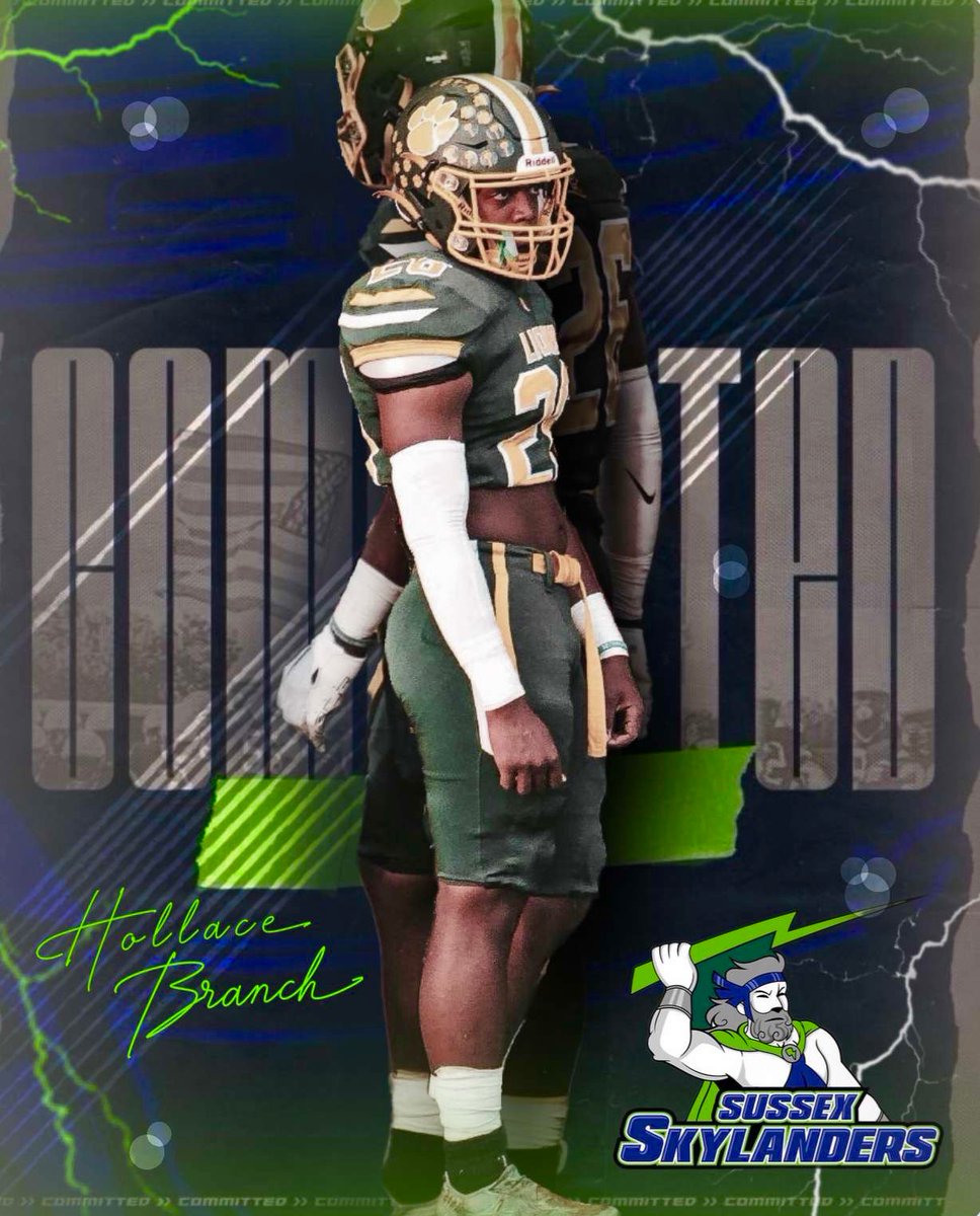 HollaceBranch's tweet image. Thank you to everyone that helped with my recruiting process, after a talk with my family I have decided to play Juco and commit to Sussex County Community College!!
@CoachJrob2 @Coach_Quez_
 @KrumichSports
