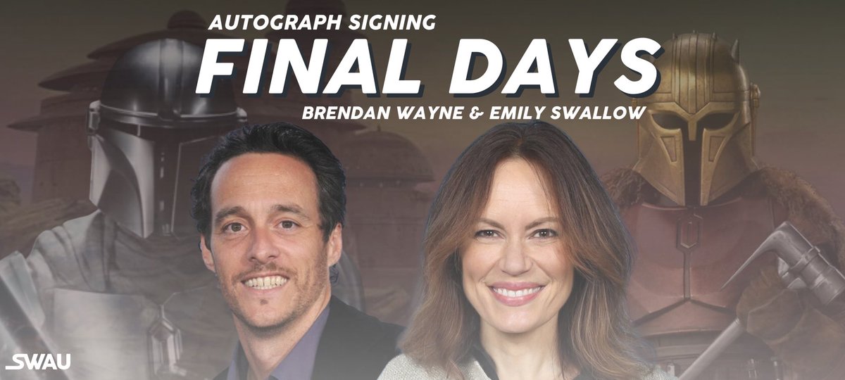 Act fast! You only have a few days left to order your favorite autographs from Emily Swallow and Brendan Wayne. Select your favorite photo by May 9th, or send in your collectibles by May 13th! Visit the link below to view all of our current signings and claim your rare autograph