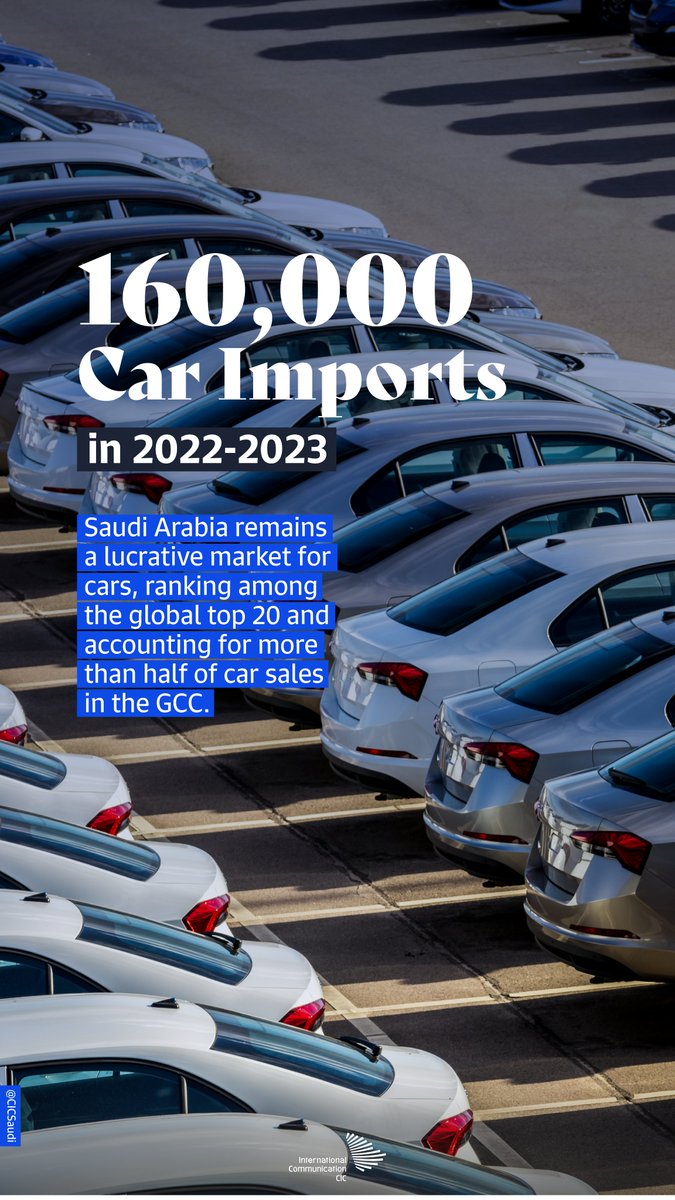 #SaudiArabia emerges as a car market powerhouse, accounting for over 50% of GCC car sales & ranking among the top 20 globally.