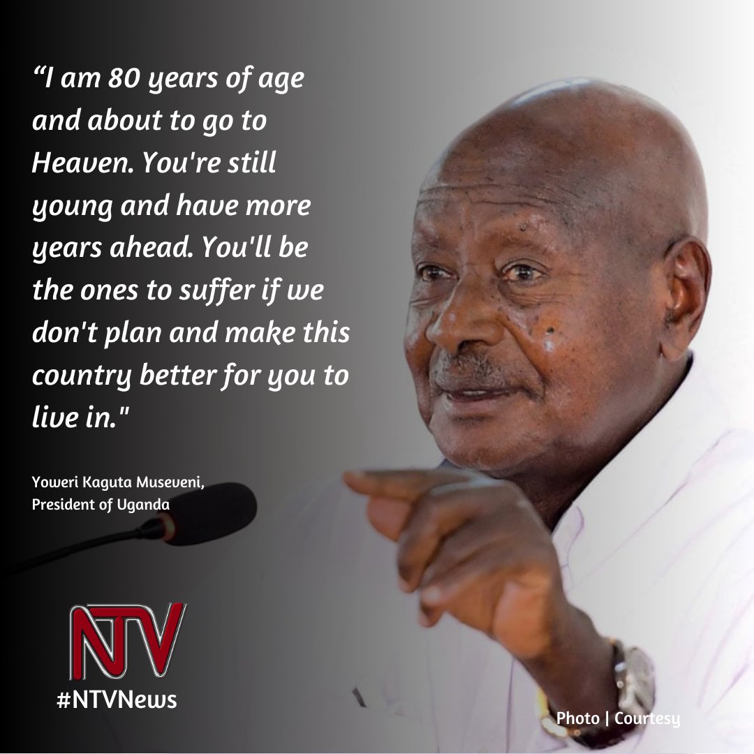 I am 80 years of age and about to go to Heaven. You're still young and have more years ahead. You'll be the ones to suffer if we don't plan and make this country better for you to live in - President @KagutaMuseveni to traders gathered at Kololo ceremonial grounds, Kampala over…