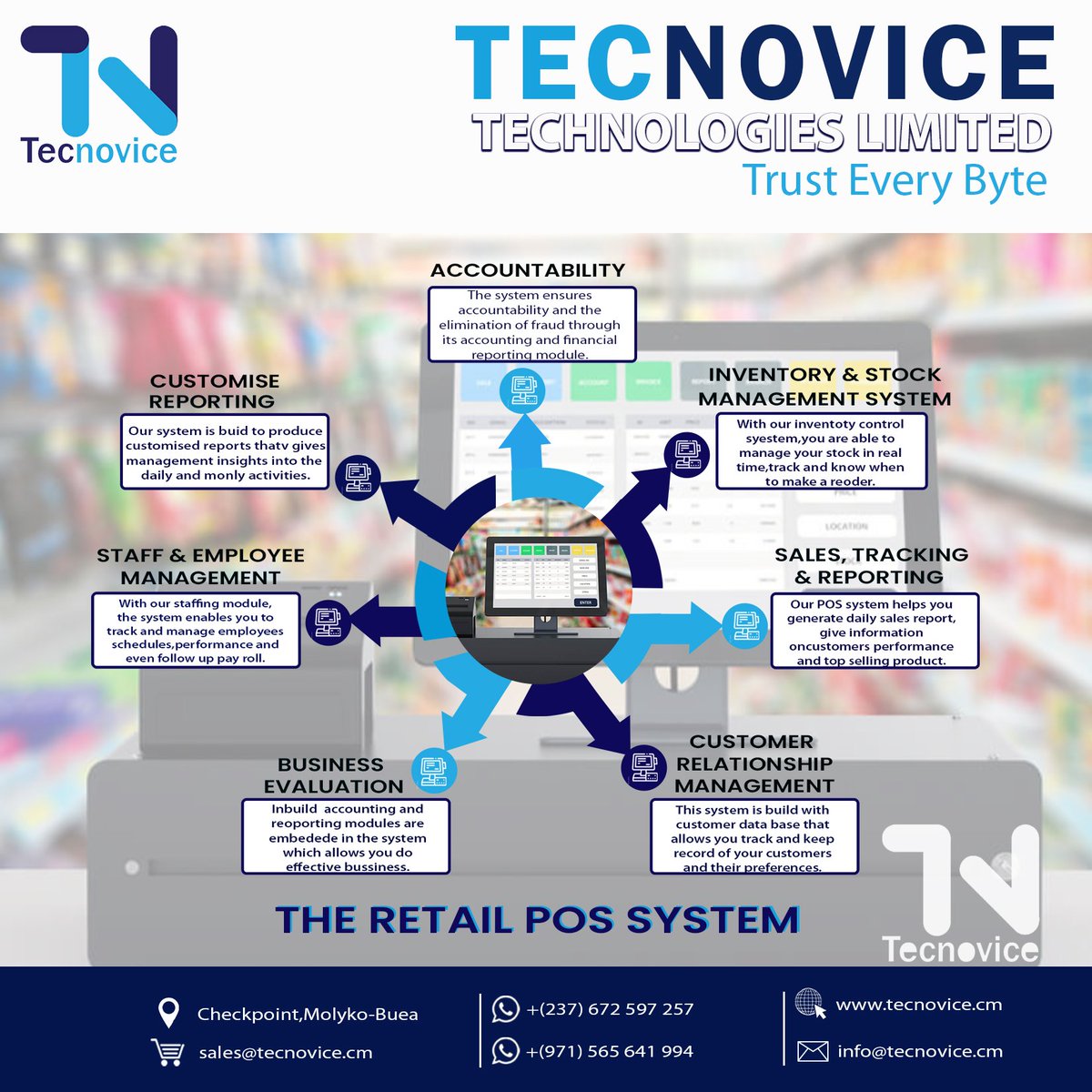 Elevate your retail game with our powerful POS system! Seamlessly manage inventory, enhance customer experiences, and skyrocket profits. Transform your business with the ultimate retail solution. #RetailTech #POSRevolution