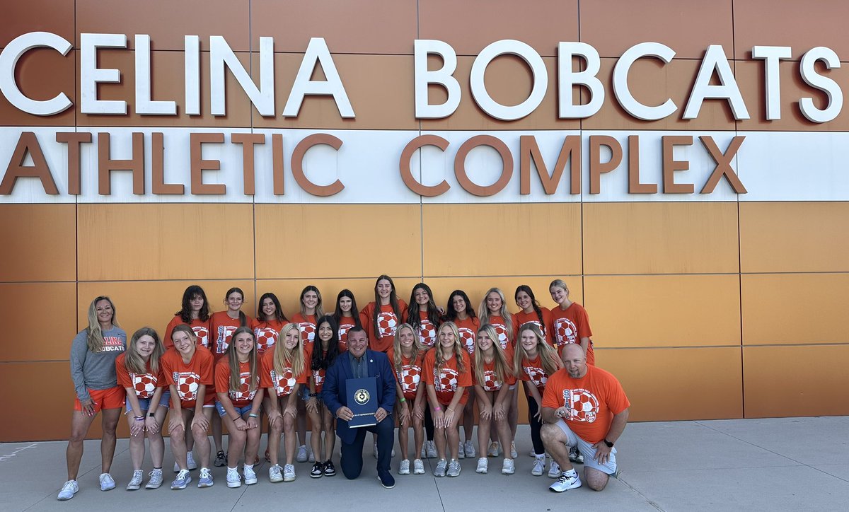 I was honored to recognize the Celina High School Girl's Soccer Team with a resolution for winning the 2024 UIL 4A State Championship for the third year in a row! Congratulations to girls soccer coach Alexander Adams, girls coordinator Ginger Murray, and principal John Burdett…