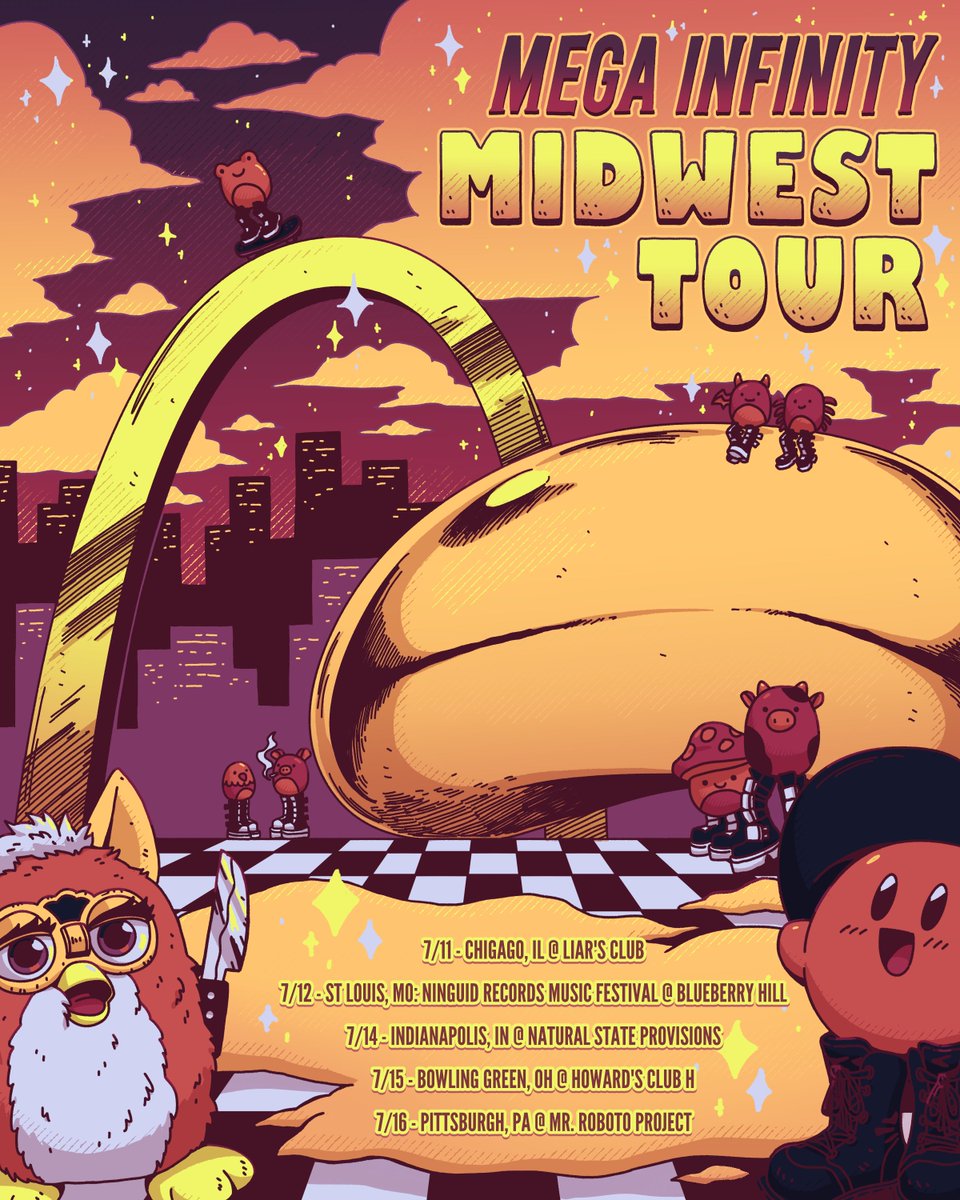 🔪 We interrupt your feed with these plushies and talking toys to tell you something equally..interesting?! This summer are headed to the Midwest for the first time and traveling to all cities we’ve never played in! 7/11-7/16. Art by @SirGrimmington Which plushy are you!?