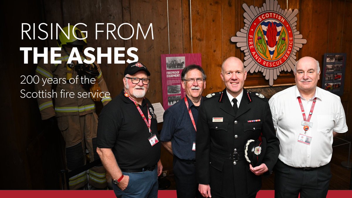 We were delighted to attend the launch of Edinburgh Rising from the Ashes: 200 Years of the Scottish Fire Service at the Museum of Edinburgh. Until September, you can view the @museumscotfire pop-up exhibition. Find out more on our website: firescotland.gov.uk/news/rising-fr…