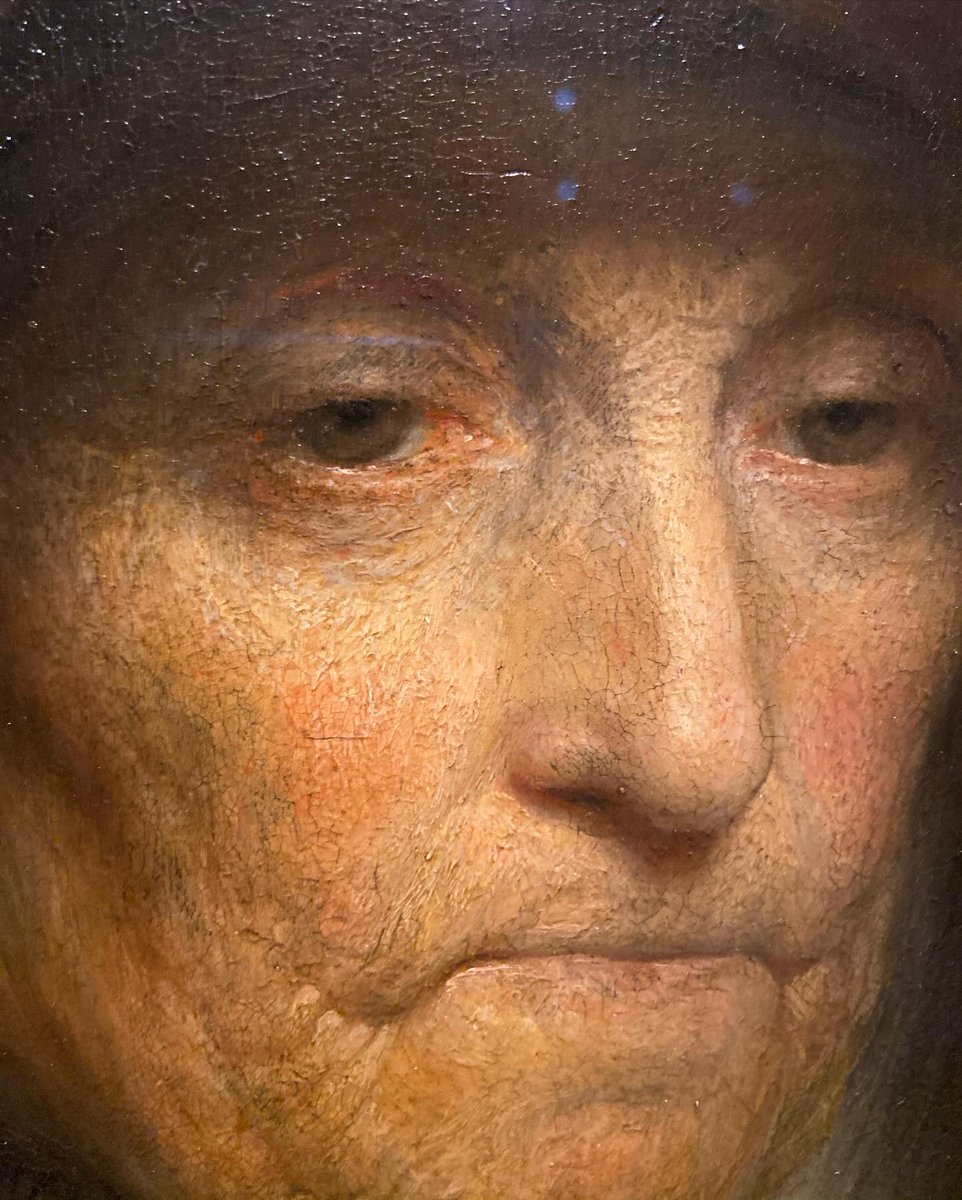 Rembrandt's mother, painted by him, detail. Those eyes ...