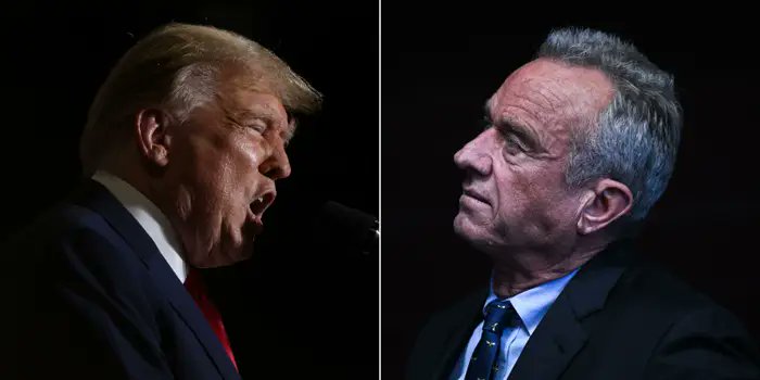 BREAKING: Robert Kennedy Jr. has challenged Donald Trump to a debate at the Libertarian national convention, as they both will already be attending.

Kennedy wrote on X in letter format  to Trump, “I’m grateful to you for calling attention to the rigged polling methodologies that