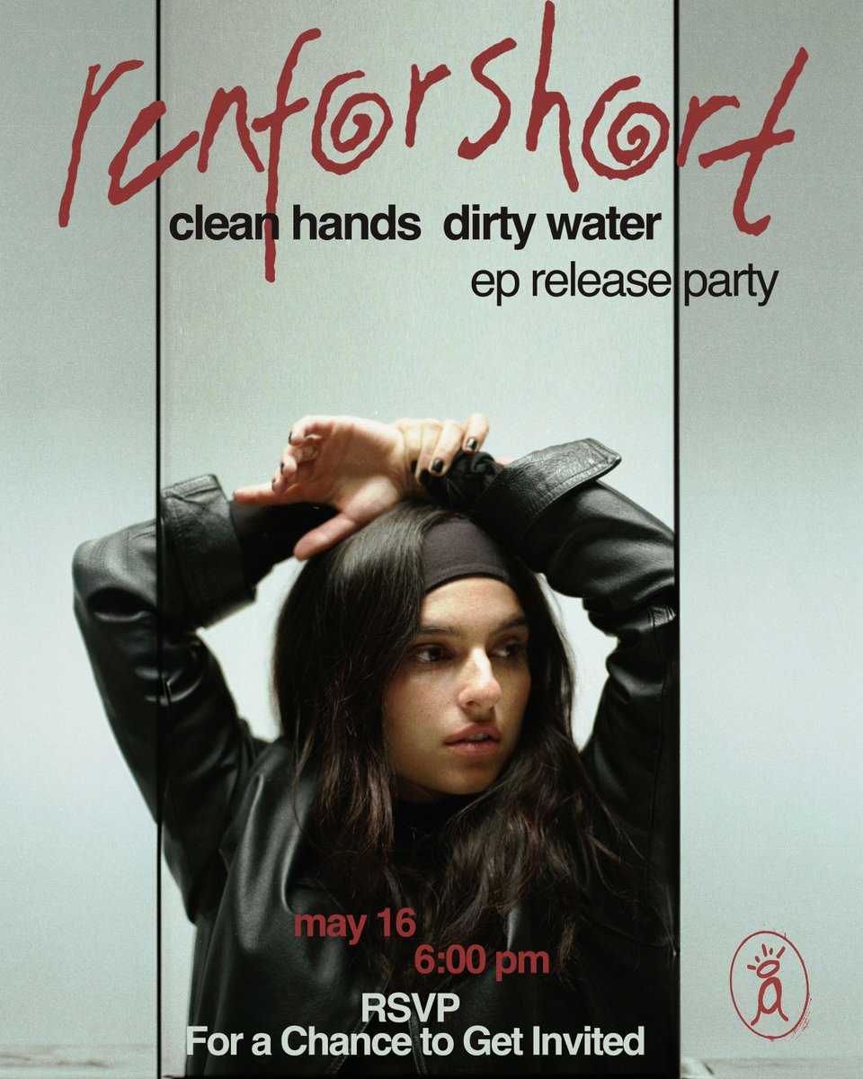 clean hands dirty water is out next friday and i can’t think of a better way to celebrate than with u all. LA, i’m hosting a small listening party next thursday night, sign up link is below, leave your number for a chance to join me

laylo.com/renforshort/35…