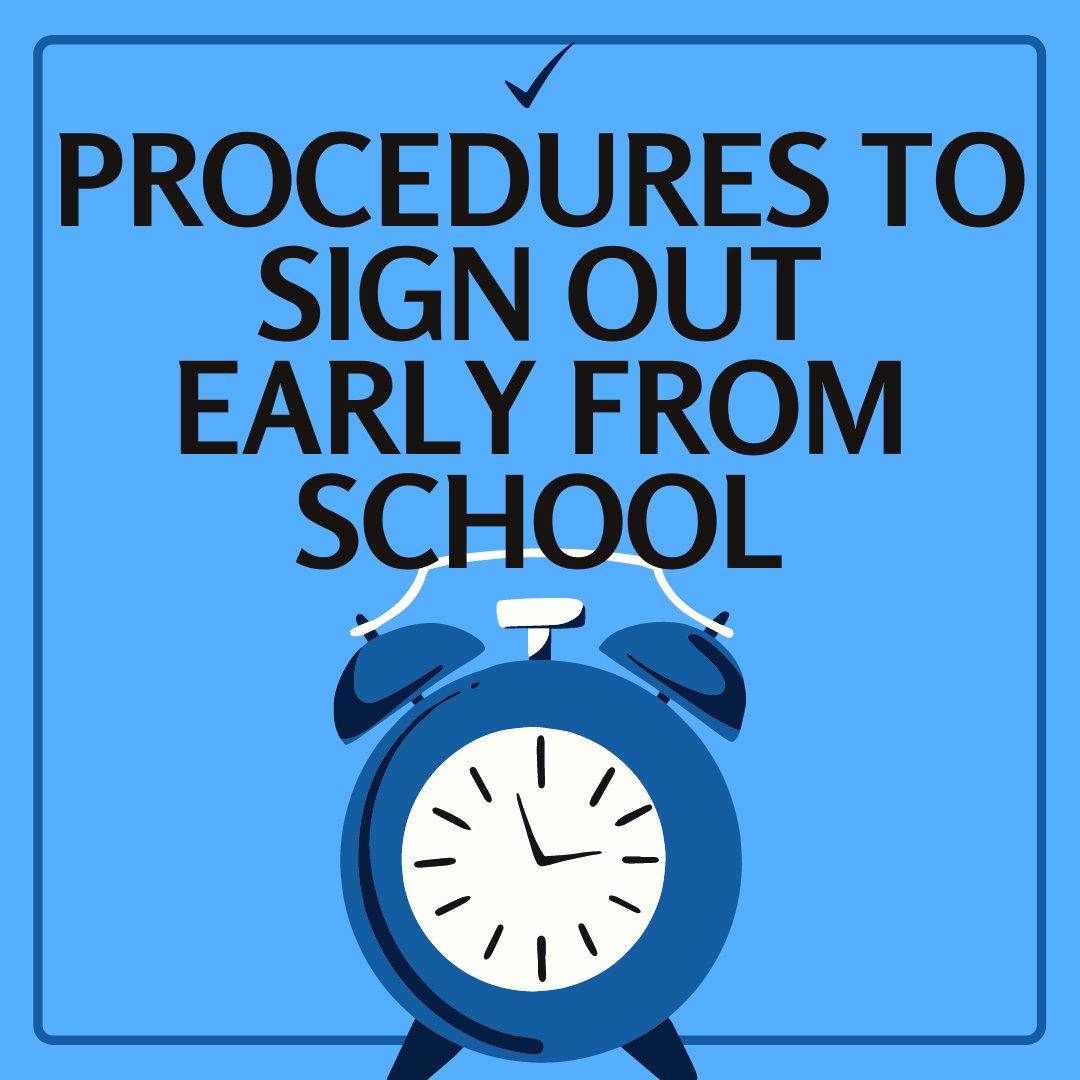 Parents, if you child must be dismissed early, you can either come in and sign out your child in person or send a note with your child to turn in to attendance on the day of early dismissal.  We DO NOT sign out students by email or phone call.
