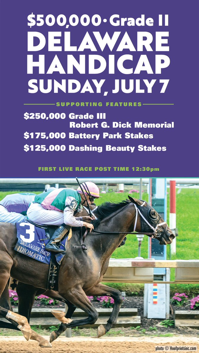 For 1st time since 2009, DelCap will be on Sunday. During festival weekend, on track fans will have chance to win assorted prizes, including top prize of $500 wagering ticket, while placing horse racing wager on any trackside terminal via Mystery Voucher promotion @DelParkRacing