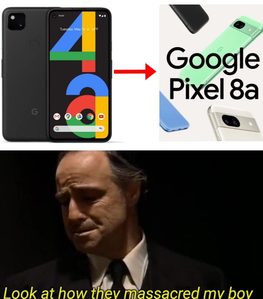 Crazy to think that we went from the Pixel 4a to the Pixel 8a 💔 Rest in Peace, Google Pixel A-series.