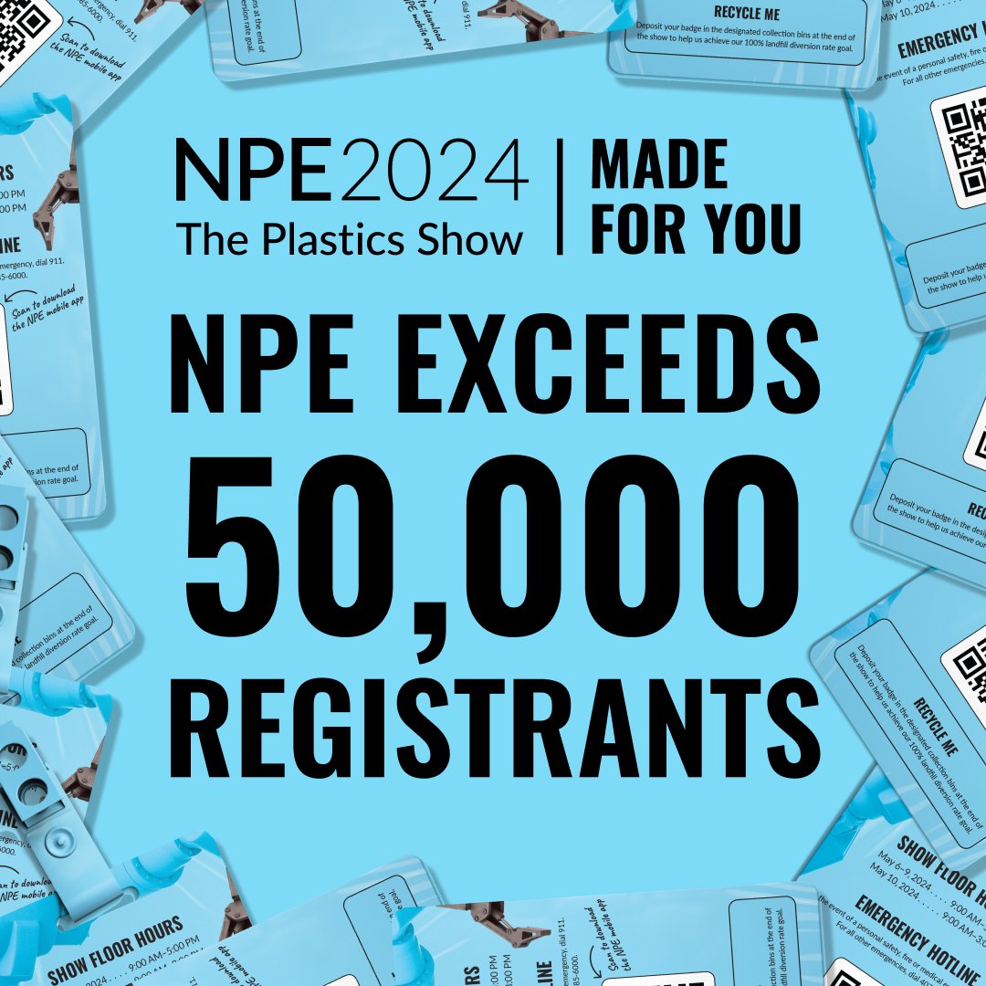 #NPE2024, the largest plastics trade show in the Americas, is buzzing, with an incredible turnout of over 50,000 attendees! brnw.ch/21wJyde