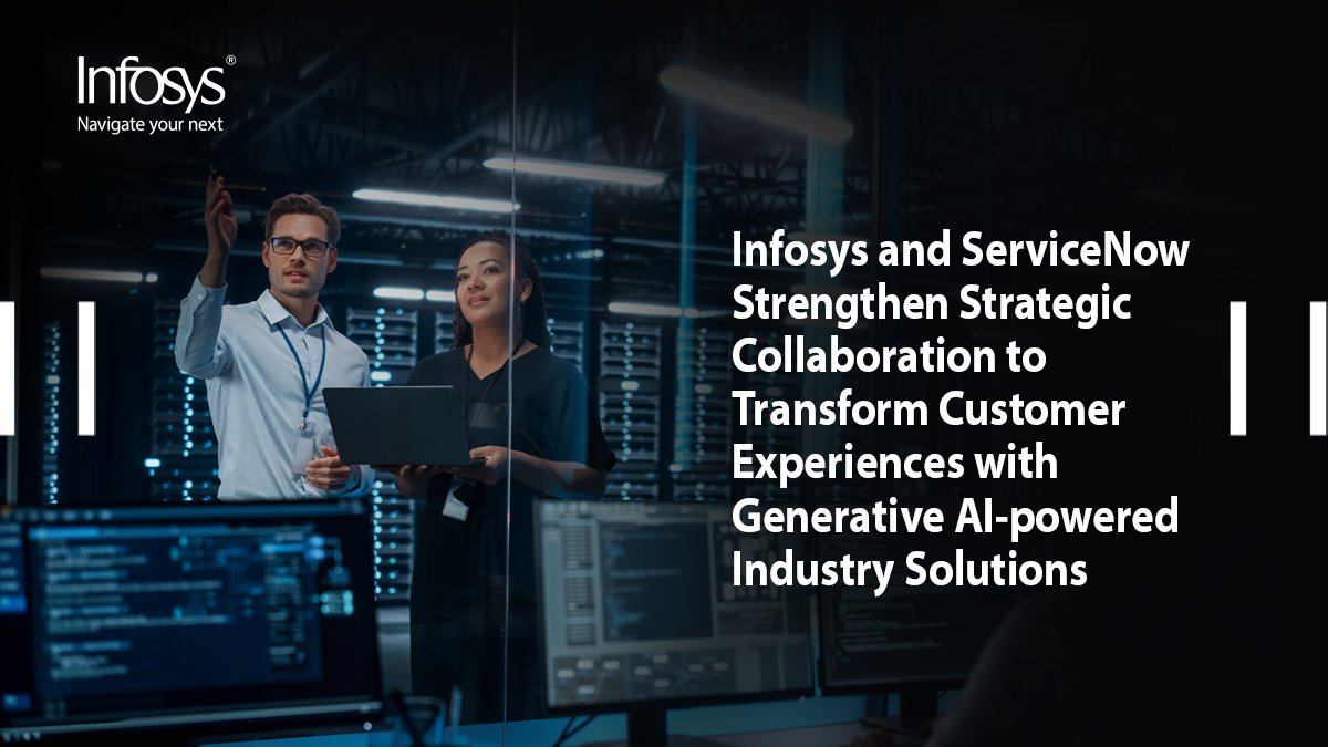 Infosys and ServiceNow collaborate to transform customer experiences with generative AI-powered industry solutions, at ServiceNow’s annual customer and partner event Knowledge 2024. The collaboration aims to increase productivity, enhance efficiency, and improve user experience…