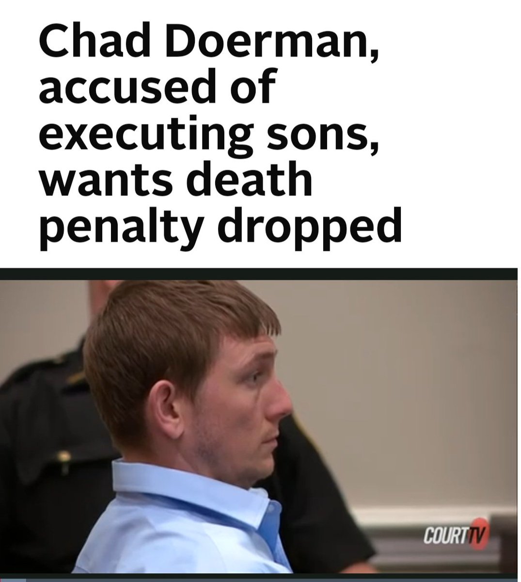 The Serious Mental Illness defense, if successful, only removes the death penalty as a legal option- nothing else. Read more here: facebook.com/share/p/Qzc4A6… #ChadDoerman #AggravatedMurder #Murder #DeathPenalty