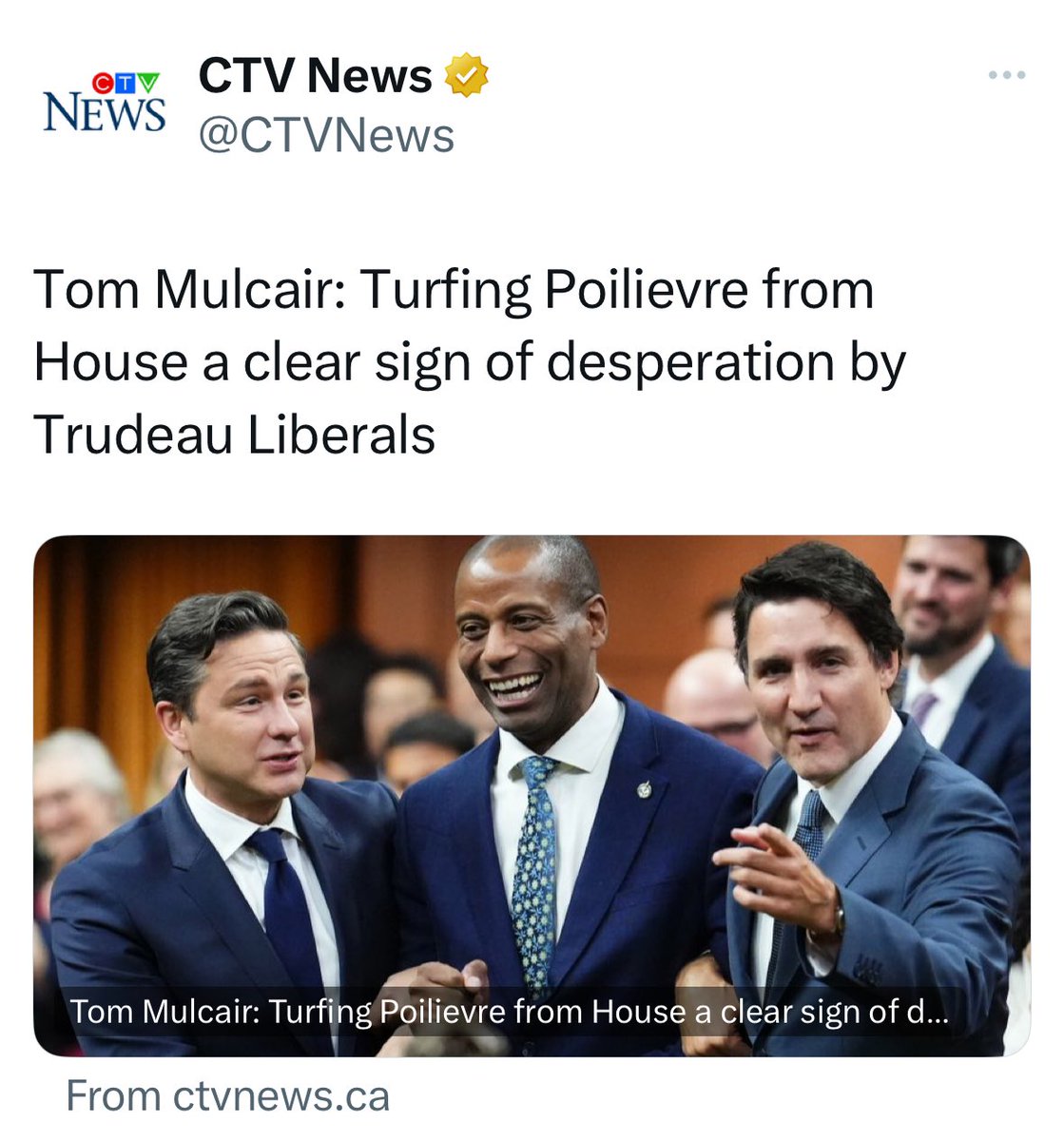 CTV is attempting to show they aren’t just pure Lib propaganda. LOL 

Cute.