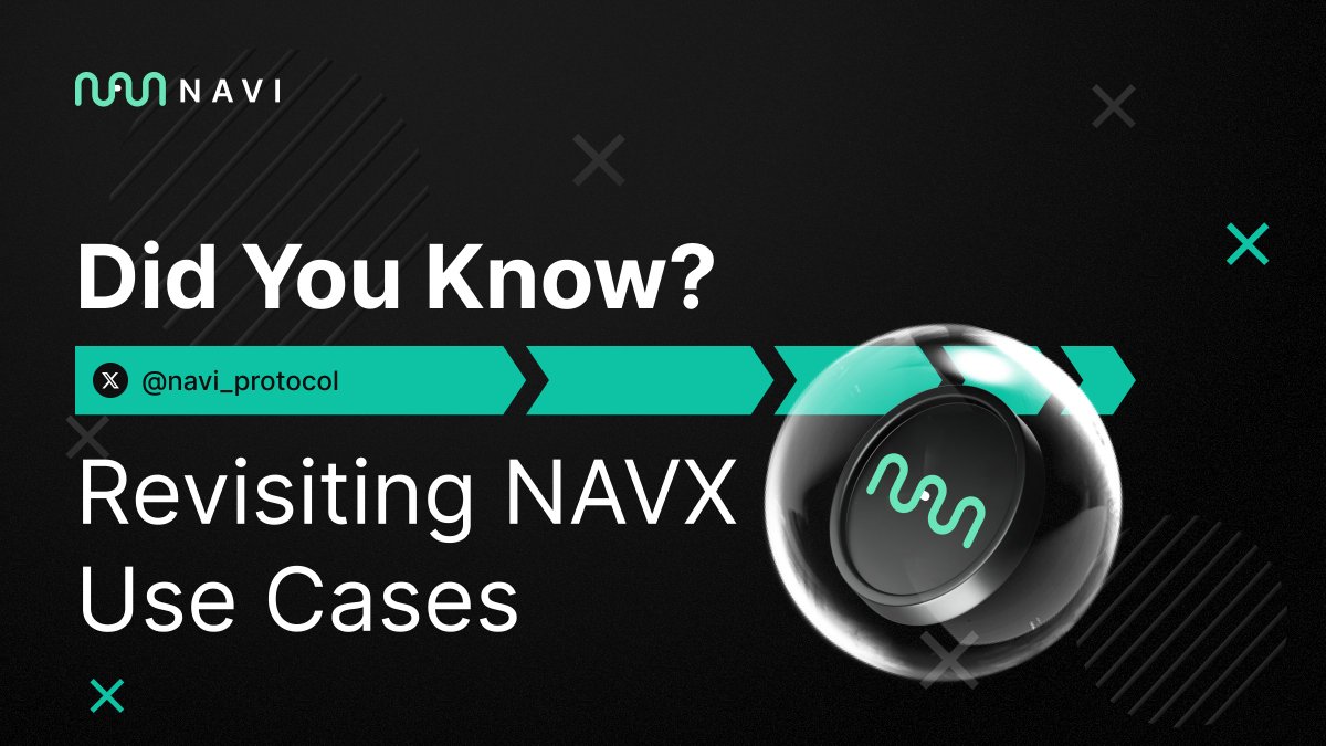 Did you know - Revisiting NAVX Use Cases While our team actively works on implementing a fair and decentralized governance model with NAVX, we are simultaneously pursuing ecosystem partnerships that add use cases to NAVI’s native asset. Visit our previous thread for even more…
