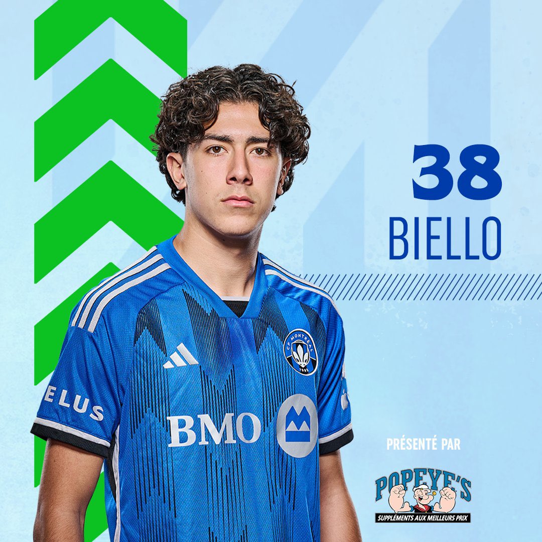 18-year-old Alessandro Biello, son of #CanMNT interim coach Mauro Biello, makes his first-team debut for CF Montréal against Forge as he’s subbed on to replace an injured Raheem Edwards in the 73rd minute.

#CanChamp
