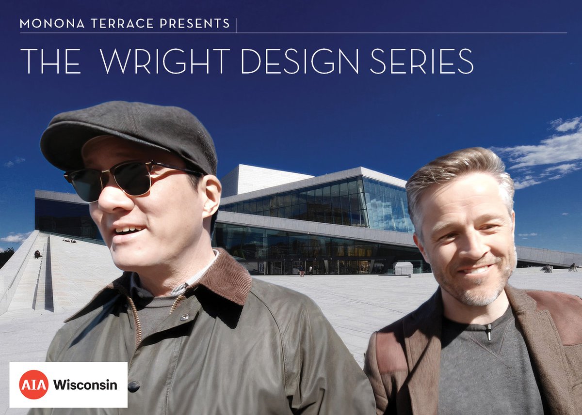 Don't miss Archimarathon at the next Wright Design Monday, May 13 at 7 pm at Monona Terrace! This architect/educator duo takes their online and social media followers to awe-inspiring architectural wonders, many inaccessible to visitors. Details: mononaterrace.com/event-group/wr…