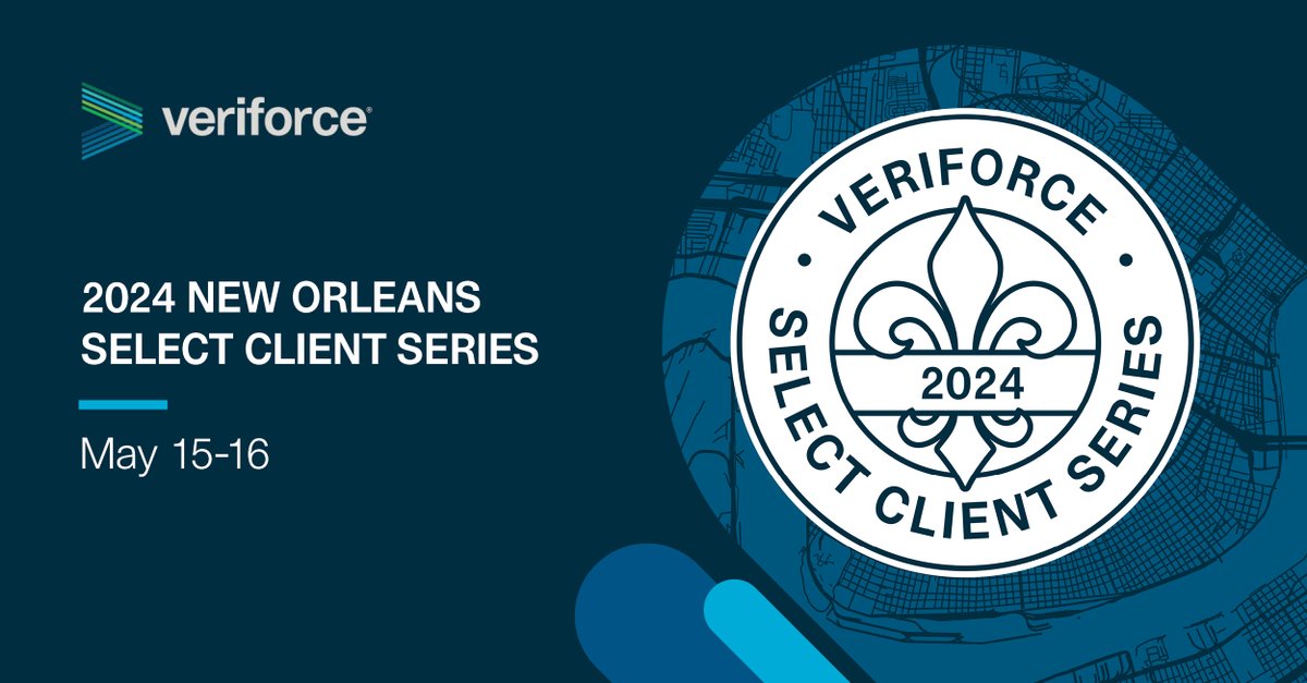 The Veriforce Select Client Series in New Orleans is the must-attend event of the year, bringing together industry leaders, subject matter experts, and valued partners to explore cutting-edge topics in risk management and compliance. veriforce.com/nola-client-se…