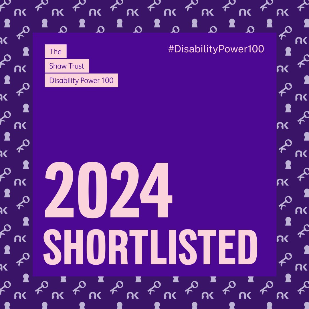 neurodiversikey® is delighted to have been shortlisted for the Disability Power 100 alongside co-founders Charlotte Clewes-Boyne and Danielle Gleicher-Bates.

#DisabilityPower100 #disability #neurodiversity #neuroinclusion #law #justice 

@ShawTrust