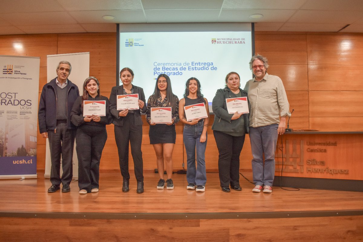 diposucsh's tweet photo. La @ucsh_oficial entrega becas de postgrado en convenio con @mun_huechuraba, beneficiando a seis estudiantes de la comuna: cinco becas para magíster, y una para doctorado👏. Nota completa >> https://t.co/SV37a3E4t7 https://t.co/5fJ9WmpQPA