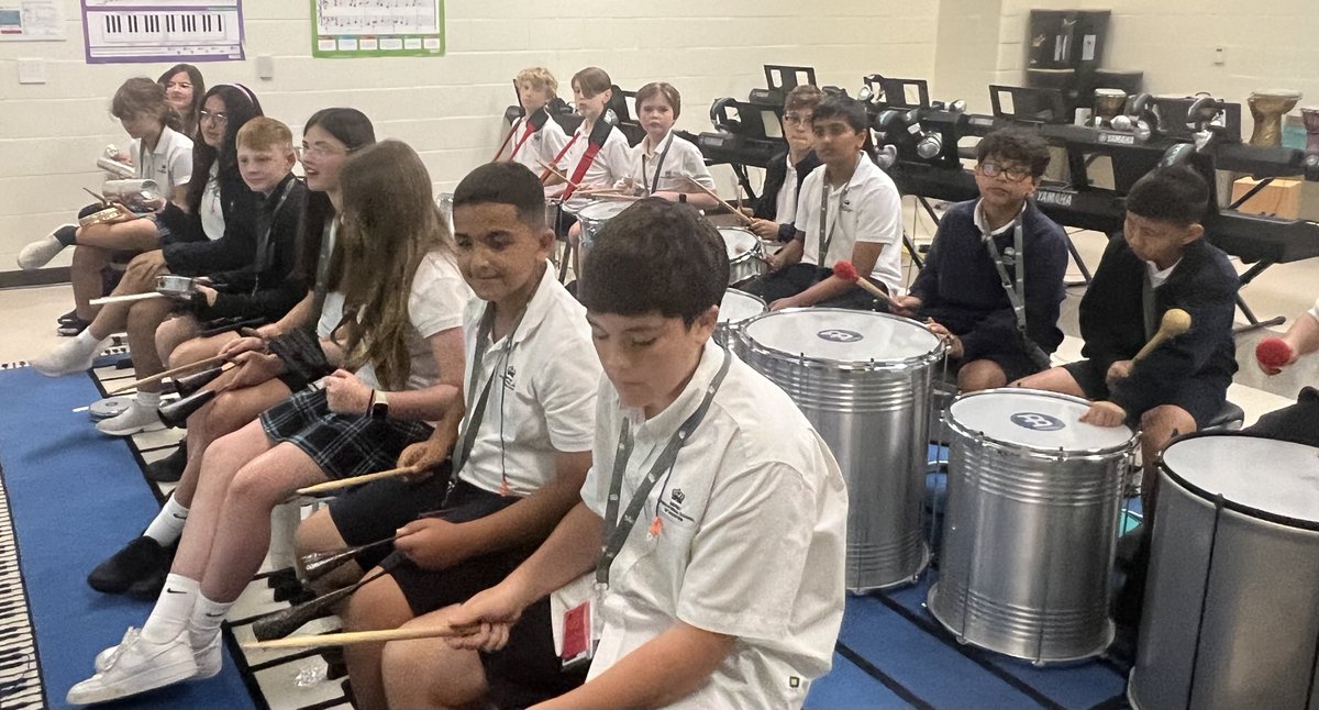 Feeling the rhythm with Ms Rochelle! In Music, Year 7 have been learning about Samba music from Brazil. They have been learning to play different rhythms and then layering these over the top of each other to create their own Samba batucada performance (drumming piece) as a class!