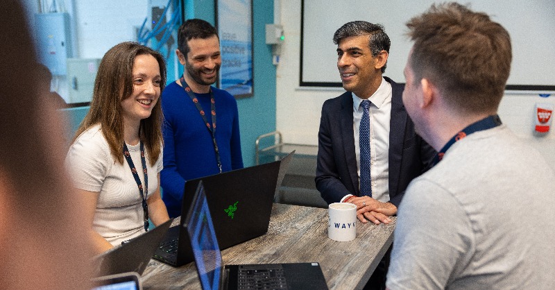 Fantastic to visit @wayve_ai today, which has just secured the biggest investment in a UK AI company ever. This is a huge vote of confidence in the UK as an AI superpower, and shows that our plan for the economy is working.