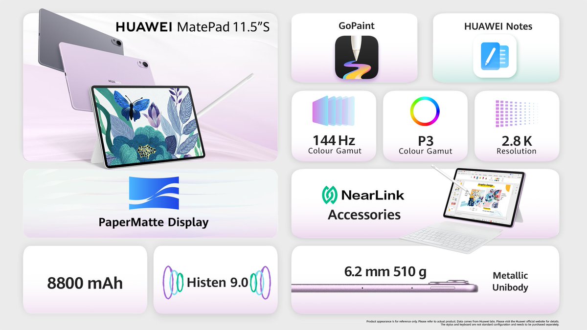 Be ready for a splash of fun and creativity with the #HUAWEIMatePad 11.5''S and our all-new GoPaint App. With its lightweight design and PaperMatte Display, prepare for a whirlwind of incredible artwork! #CreationOfBeauty