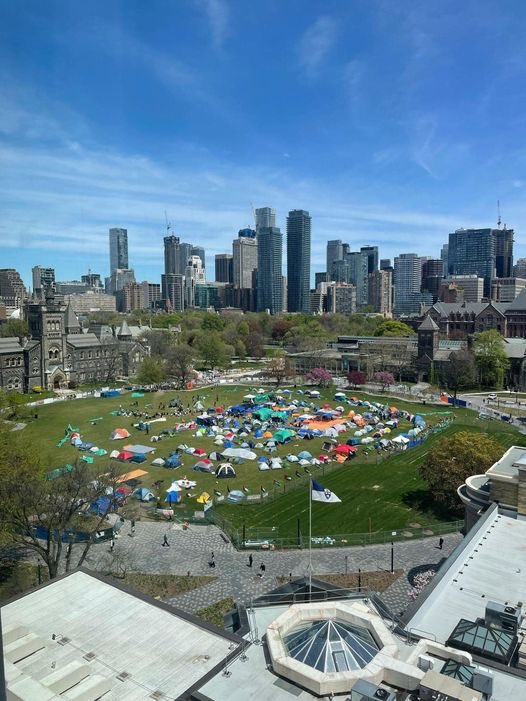 The #UniversityofToronto was looking a bit drab but this is much better. #PalestineSolidarity