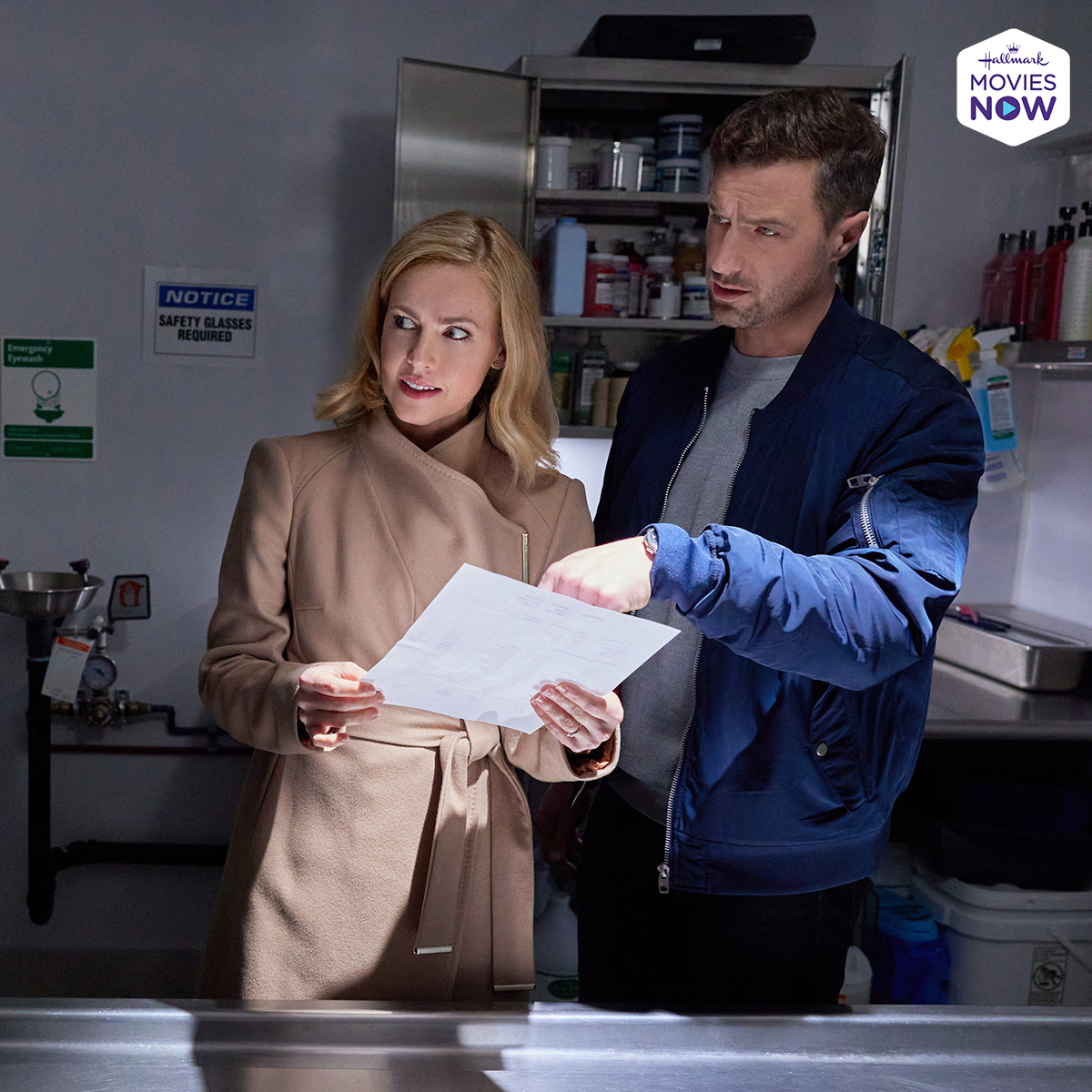 How does a healthy man end up dead? Find out in the All New Hallmark Original, #FamilyPracticeMysteries: Coming Home starring @amandaschull and @BrendanJPenny now streaming on #HallmarkMoviesNow! #Chessies #Sleuthers