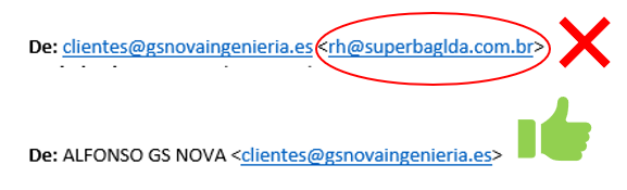 VeraSicilia's tweet photo. Un correo falso 📧❌ se puede hacer pasar por el cliente para que descarguemos un virus 🦠 

Andaos con ojo 🕵️‍♀️, la dirección del remitente debe ser correcta y conocida. ✅ https://t.co/UZoWh9MBav