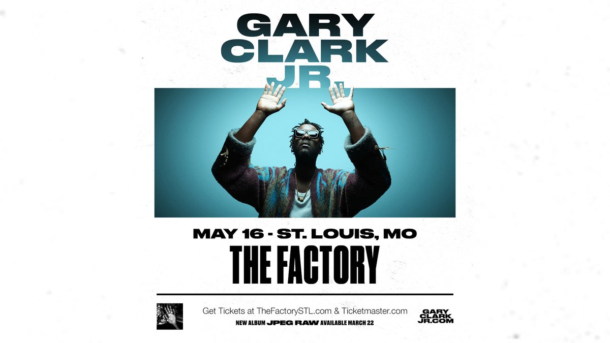 We’ve saved your last chance to win free tickets to GARY CLARK JR. – next Thursday night, May 16th at @thefactory_stl! Tickets for the show are on sale now! Get all the details and get entered to win those FREE tickets for Gary Clark Jr. right now at tinyurl.com/w9bem4x8!