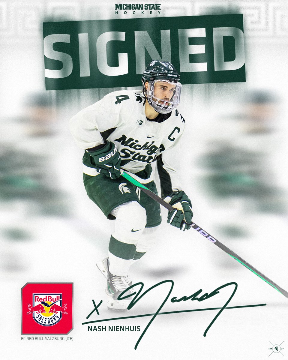 Huge congratulations go out to our captain Nash Nienhuis! He’s off to Austria 🇦🇹 to play for EC Red Bulls Salzburg. Read More: win.gs/3Uvhc1M We’re super excited for your pro future! #GoGreen | #ForeverSpartans