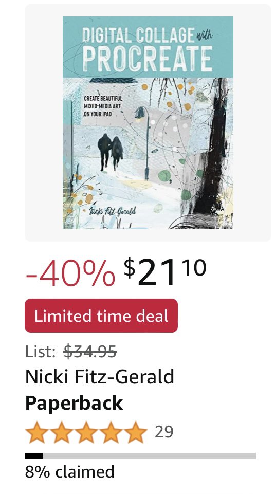 Currently there’s a WHOPPING 40% OFF my new Digital Collage book on Amazon US (21% OFF on Amazon UK) 12% of the offers have already been claimed so if you were thinking of buying my book,this is probably a good time as these sales can last only a few hours amzn.to/48U5TpZ