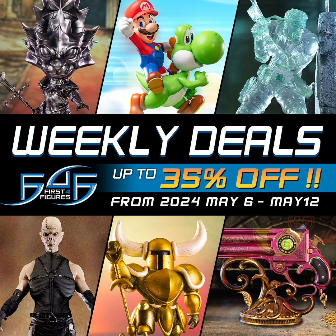 *LIMITED TIME*
SAVE UP TO 35% ON SELECTED COLLECTIBLES!!!
▶️(bit.ly/4aB9MjI)

#First4Figures #F4F #VideoGames #Nintendo #Capcom #MetalGearSolid #ShovelKnight #SuperMario #CollectibleStatues