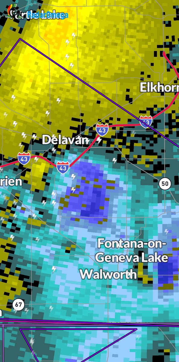A few areas of Rotation near Darien and the other near Walworth. But it’s more broader
