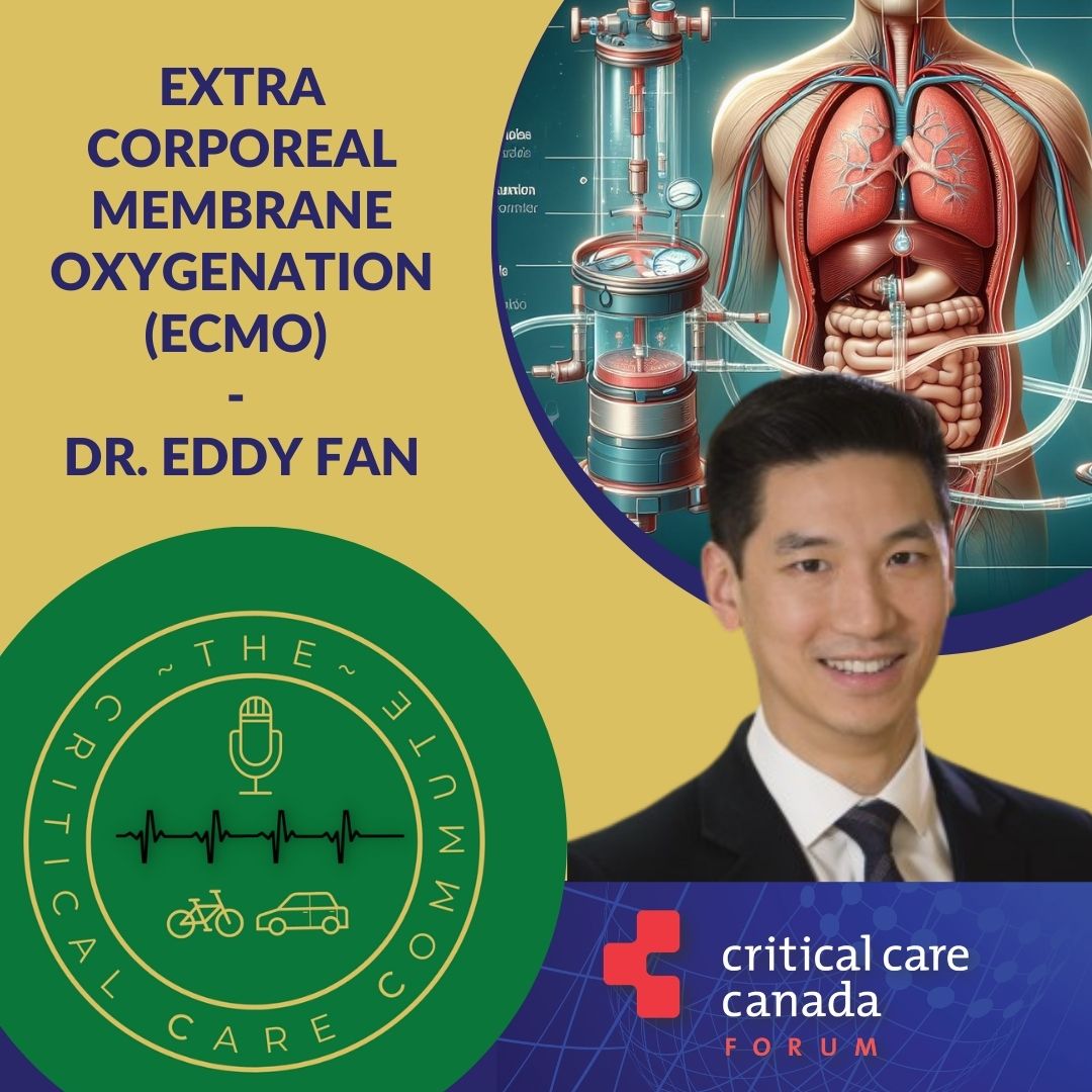 We return to our Canadian Critical Care Forum series with this episode and delve into the world of Extracorporeal Membrane Oxygenation (ECMO) with Dr. Eddy Fan, a leading expert in critical care and ECMO specialist.
